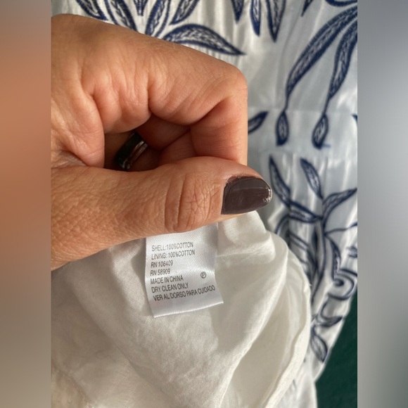 ANTONIO MELANI White and Blue Sundress GUC size 6 - Picture 11 of 11